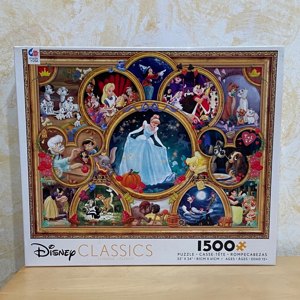 SEALED Disney Classics Montage Puzzle - 1,500 Piece Puzzle - Brand New